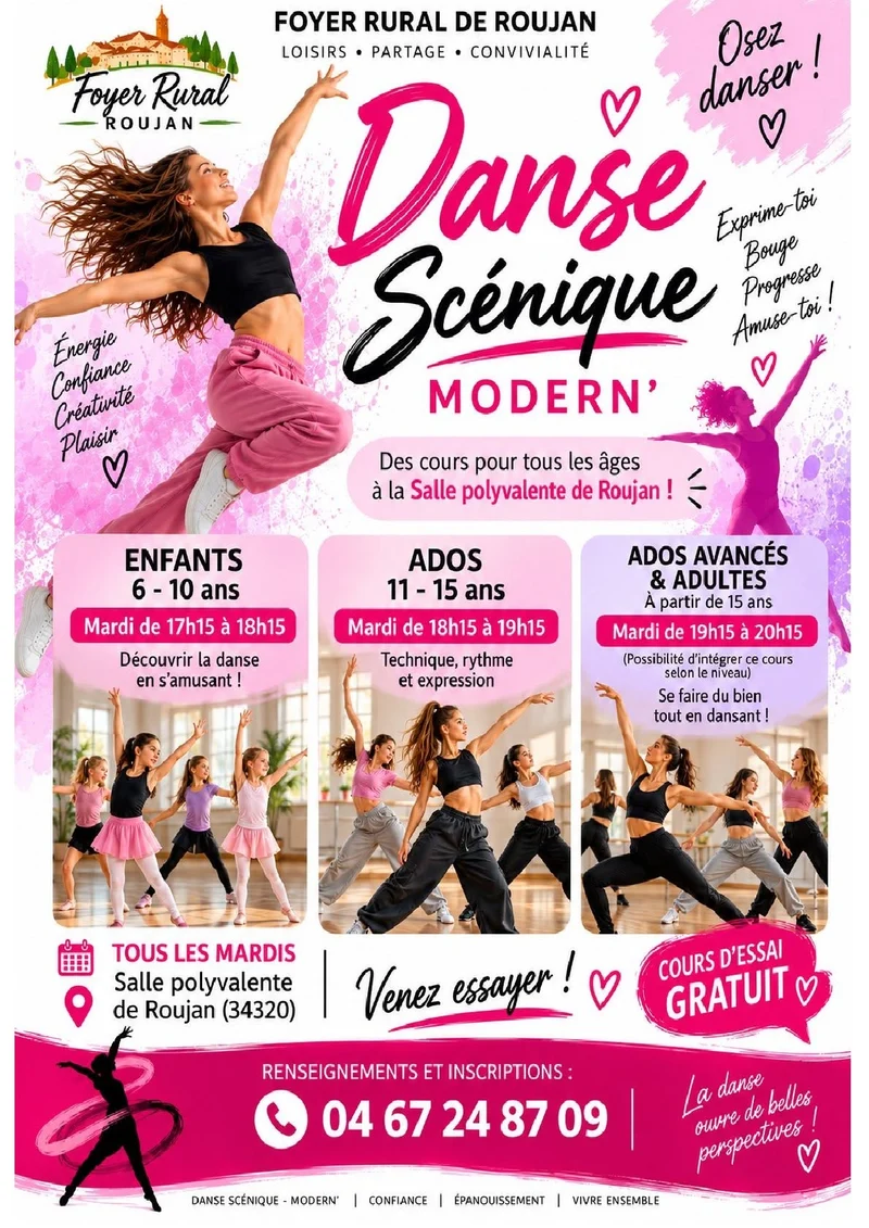 Affiche de la danse scénique avec Lay